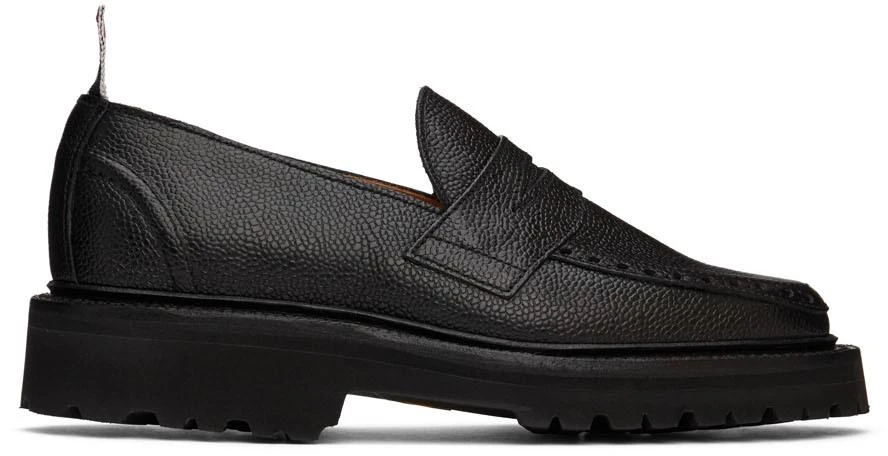 商品Thom Browne|黑色 Commando Sole Penny 乐福鞋,价格¥6127,第1张图片