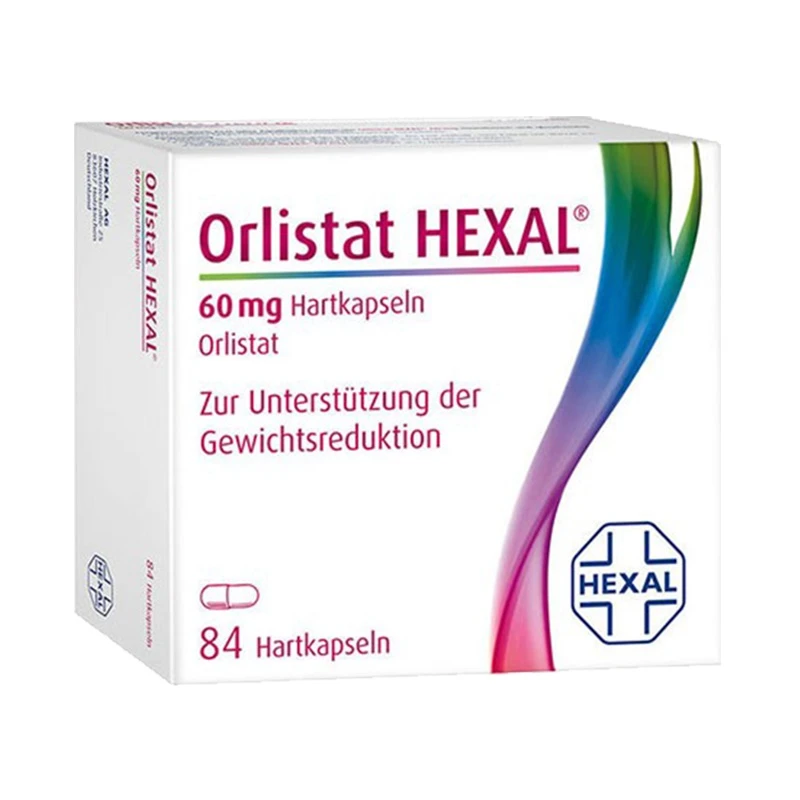 商品HEXAL|奥利司他 Hexal Orlistat排油丸  减脂减重 小蓝丸胶囊84粒/盒【保质期至24年12月】,价格¥354,第1张图片