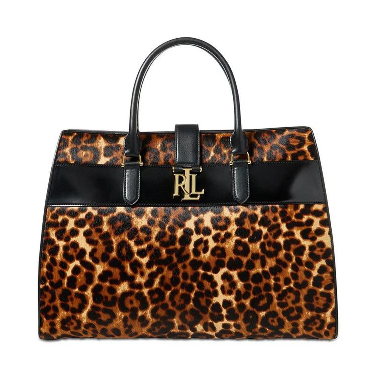 商品Ralph Lauren|Leopard-Print Brigitte Large Tote,价格¥1990,第1张图片