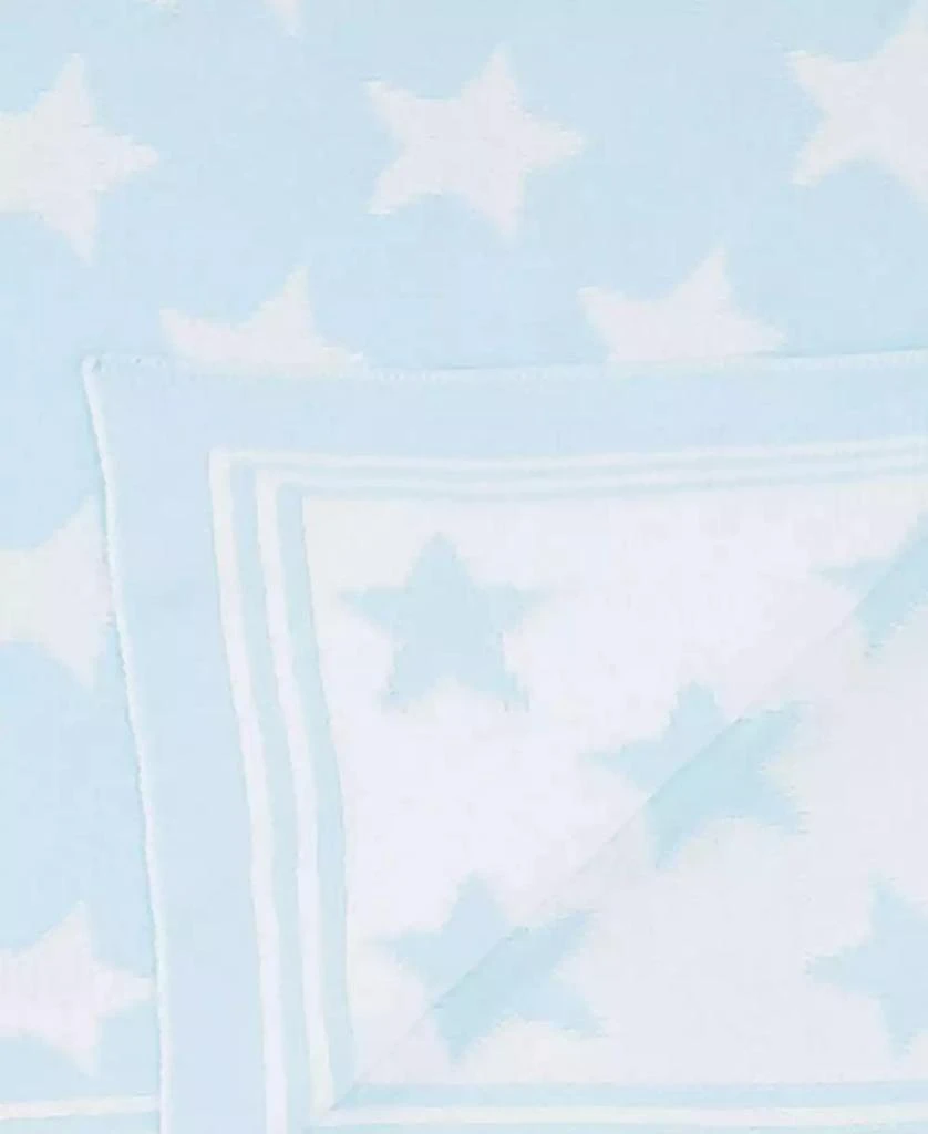 商品Baby Mode Signature|Baby Boys Reversible Stars Knit Blanket,价格¥300,第2张图片详细描述