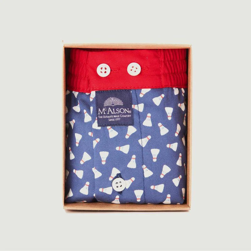 商品Mc Alson|Badminton printed cotton briefs Navy Blue MC ALSON,价格¥319,第2张图片详细描述