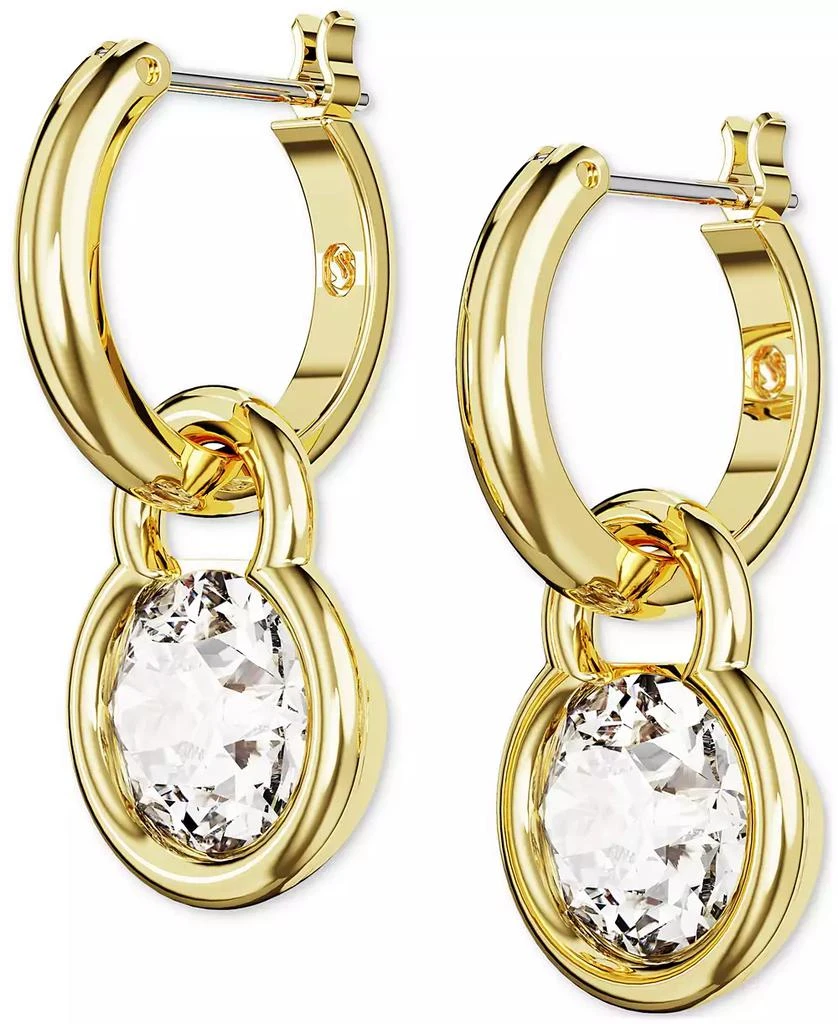 商品Swarovski|Gold-Tone Crystal Charm Dangle Hoop Earrings,价格¥968,第3张图片详细描述