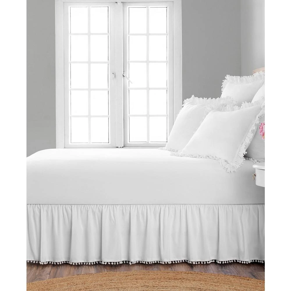 商品Levinsohn Textiles|Belles & Whistles Pom Pom Trim King Bed Skirt,价格¥748,第4张图片详细描述