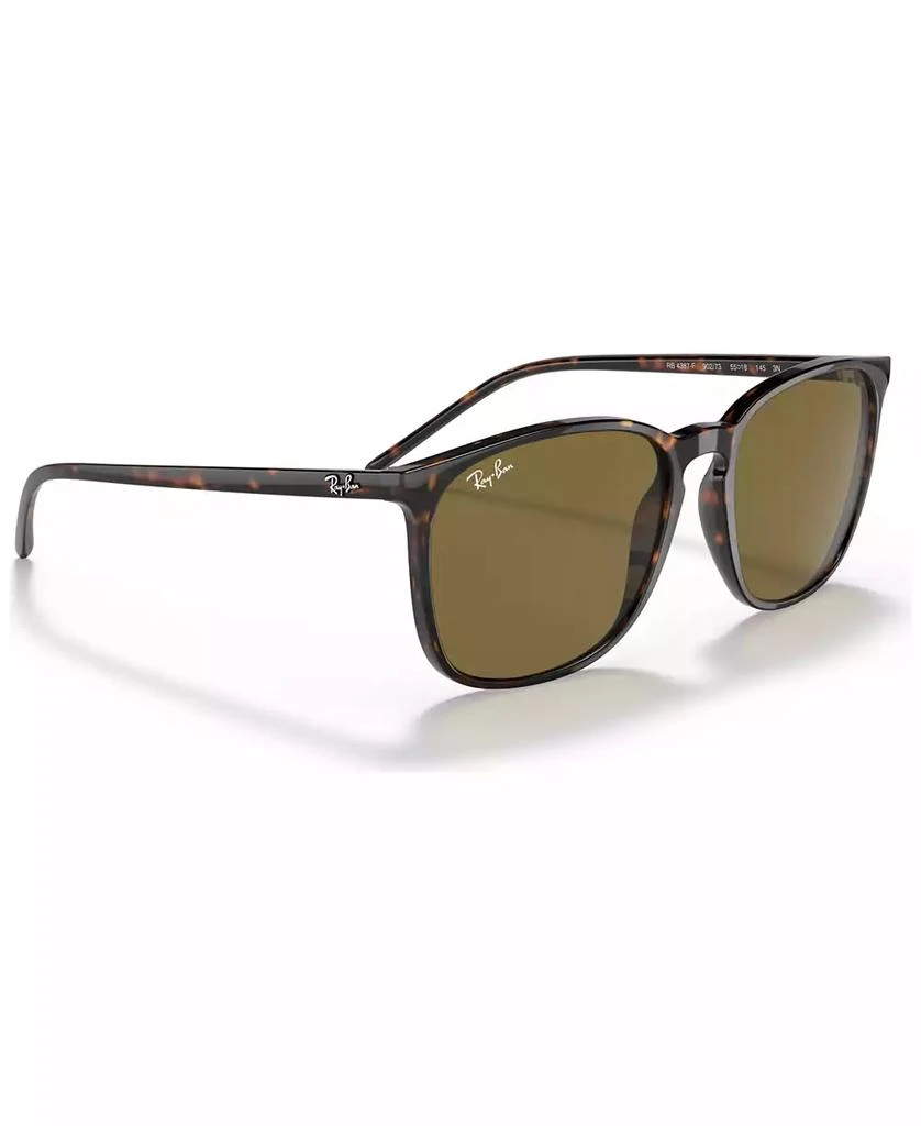 商品Ray-Ban|Men's Low Bridge Fit Sunglasses, RB4387F 55,价格¥1153,第4张图片详细描述