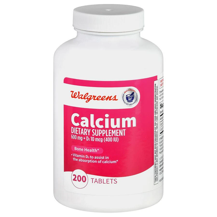 商品Walgreens|Calcium 600mg D3 Tablets,价格¥97,第1张图片