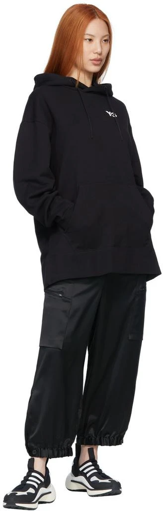 商品Y-3|Black Cotton Hoodie,价格¥1161,第4张图片详细描述