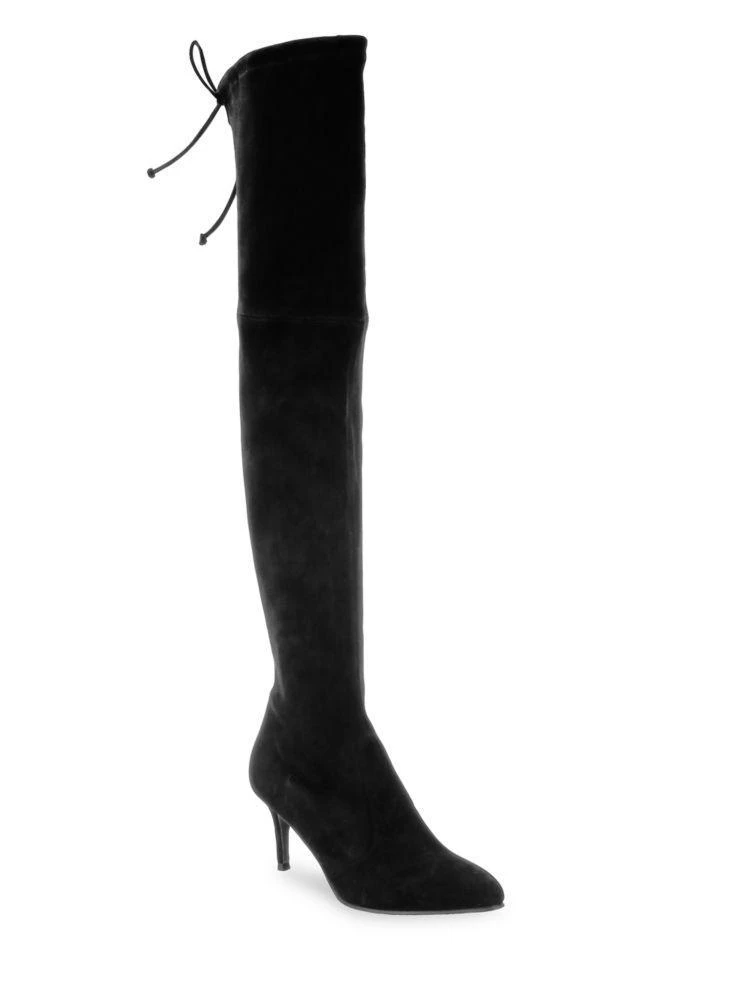 商品Stuart Weitzman|Tiemodel 麂皮过膝靴,价格¥868,第5张图片详细描述