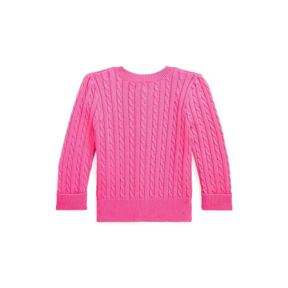 商品Ralph Lauren|Baby Girls Mini Cable Knit Cardigan,价格¥222,第2张图片详细描述