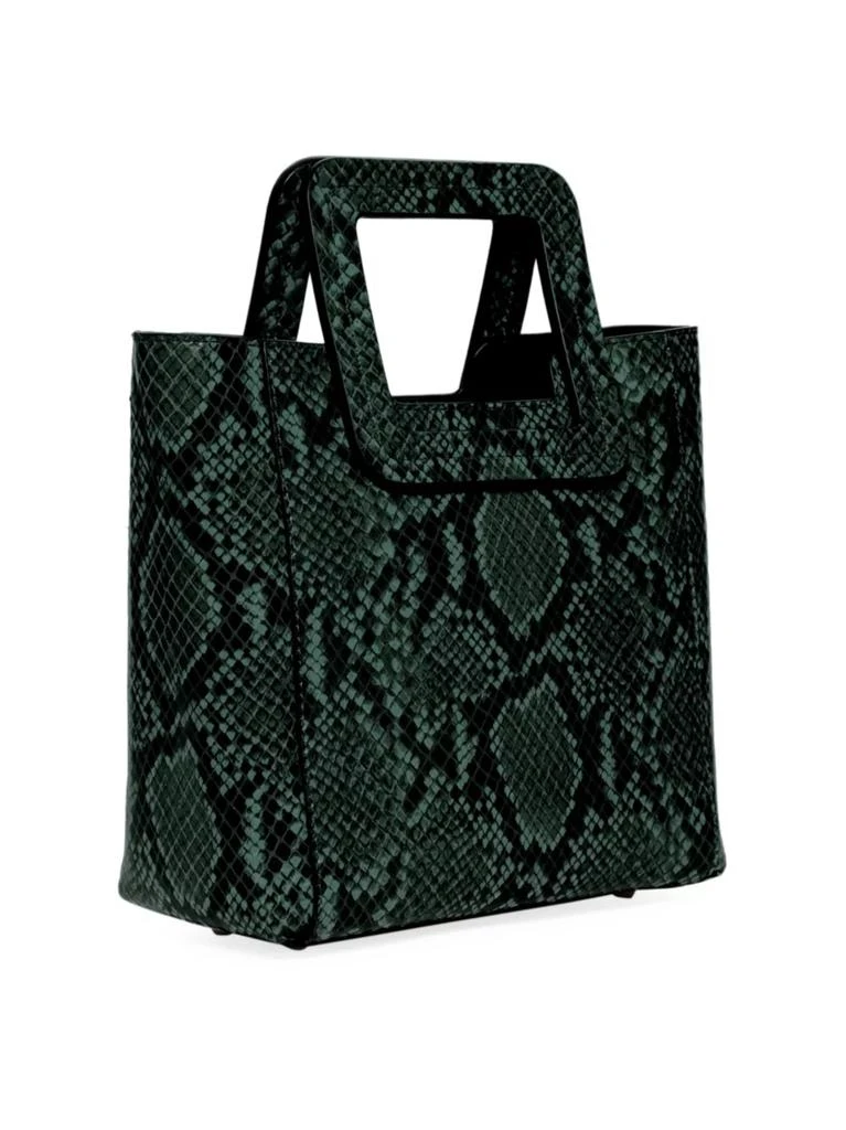 商品Staud|Mini Shirley Snakeskin-Embossed Leather Tote,价格¥2060,第2张图片详细描述