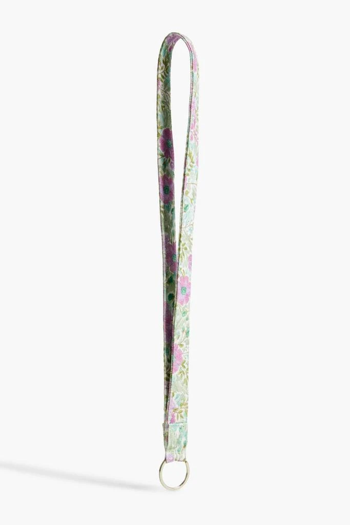 商品Ganni|Floral-print organic cotton-canvas bag strap,价格¥83,第1张图片