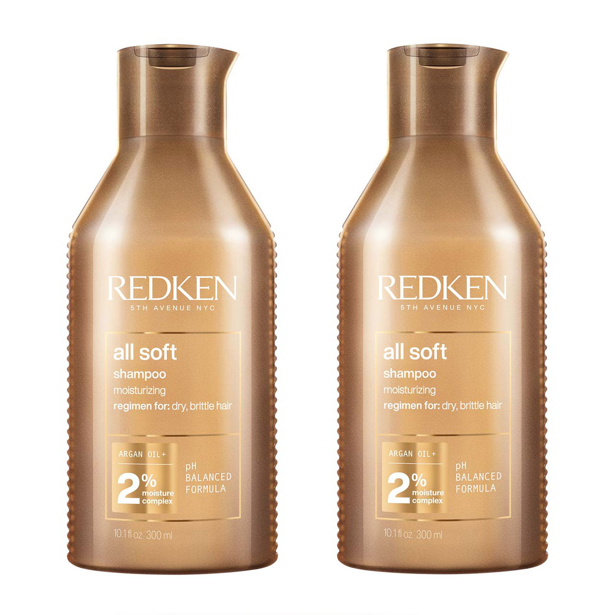 Redken 列德肯 全面柔顺防毛躁洗发水两瓶套装 2x300ml商品第1张图片规格展示