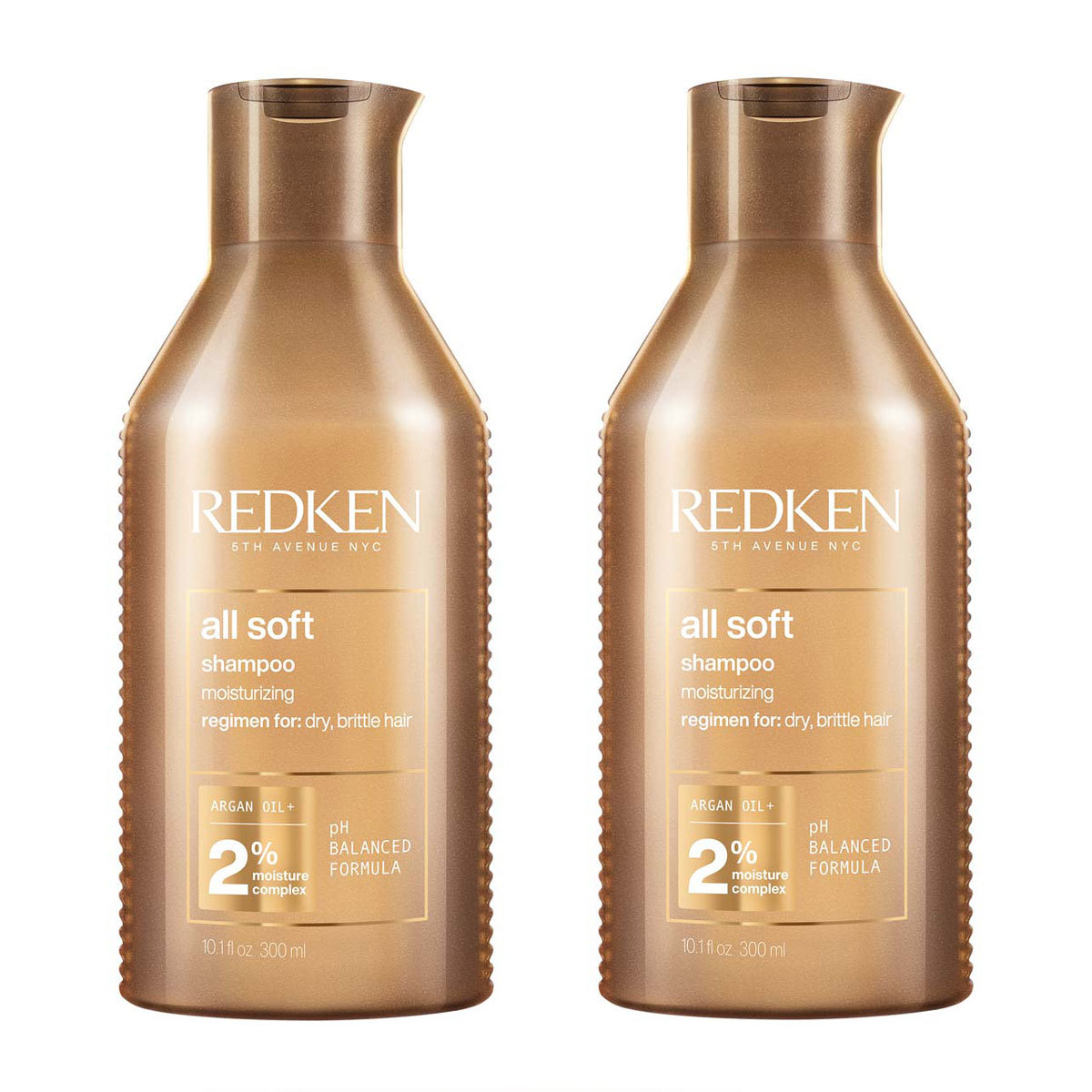 商品Redken|Redken 列德肯 全面柔顺防毛躁洗发水两瓶套装 2x300ml,价格¥330,第1张图片