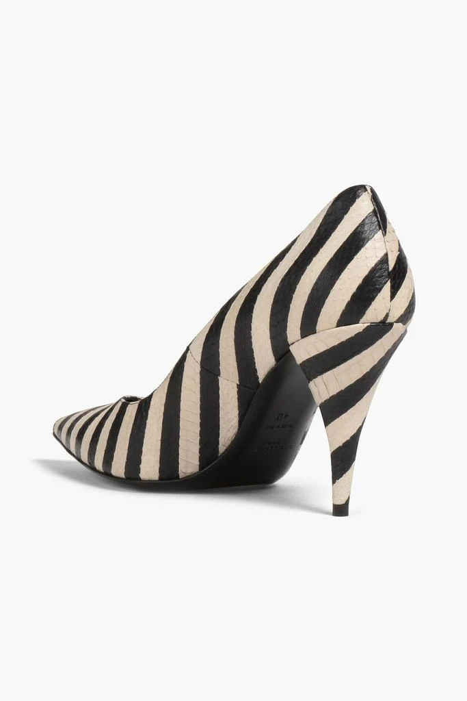 商品Yves Saint Laurent|Striped elaphe pumps,价格¥2643,第3张图片详细描述