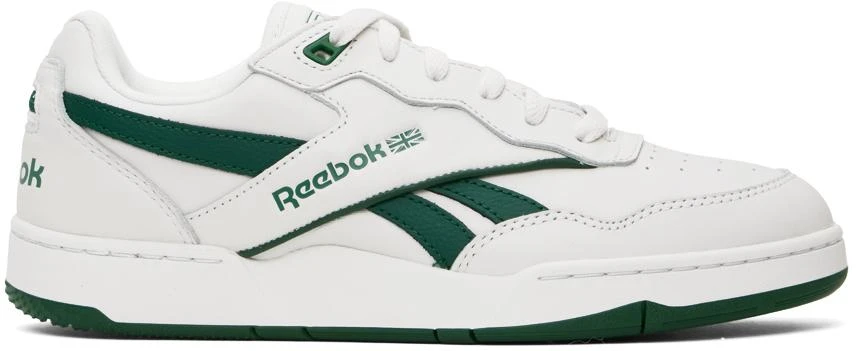 商品Reebok|White & Green Bb 4000 Ii Basketball Sneakers,价格¥737,第1张图片