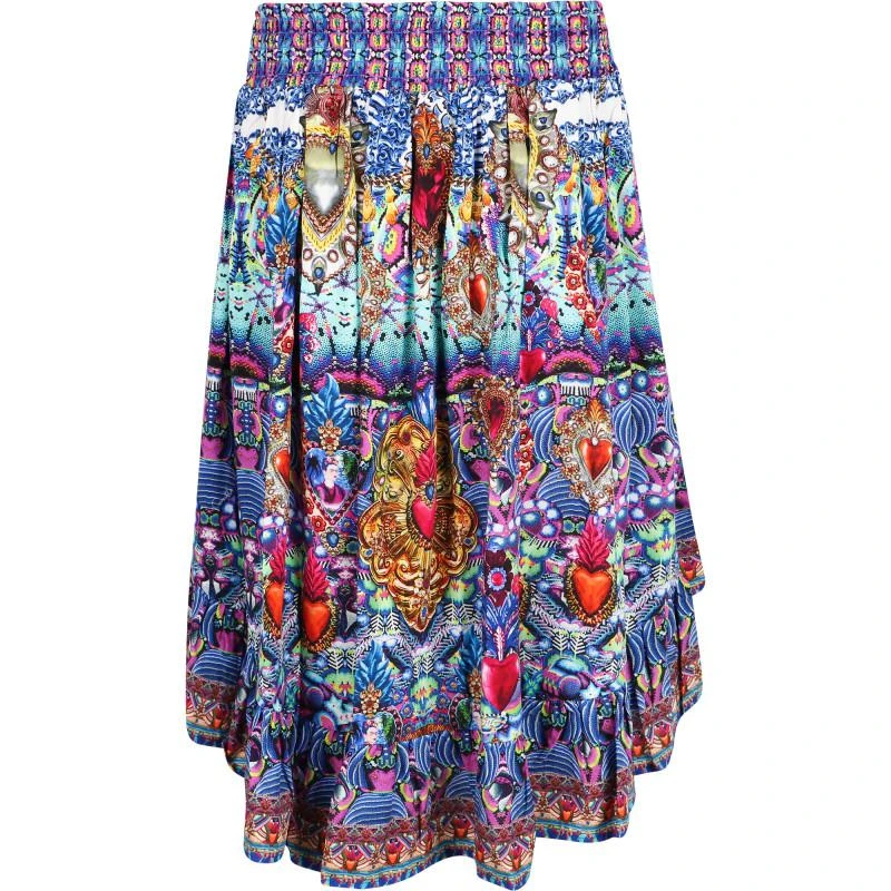 商品Camilla|Lucky charms print high low colorful skirt,价格¥1798,第2张图片详细描述