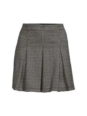 Checked Pleated Skirt商品第3张图片规格展示