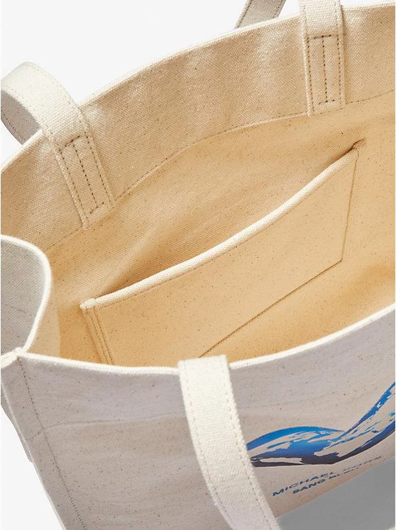 商品Michael Kors|Watch Hunger Stop Recycled Cotton Canvas Tote Bag,价格¥722,第5张图片详细描述