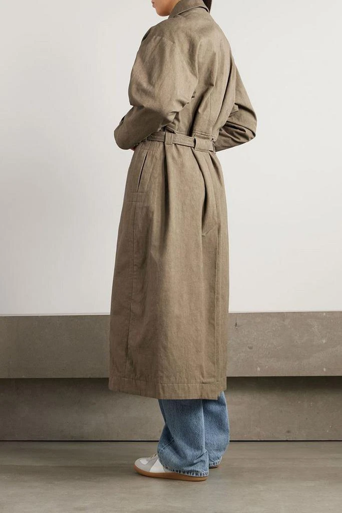 商品LAUREN MANOOGIAN|Belted cotton and linen-blend trench coat,价格¥3725,第3张图片详细描述