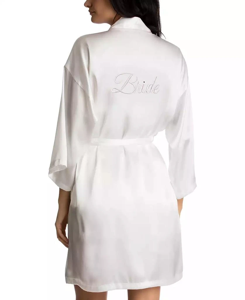 商品Linea Donatella|Bride Satin Wrap Robe, Cami & Tap Shorts Set,价格¥219,第2张图片详细描述