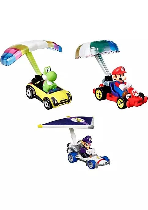 商品Hot Wheels|Wheels Hot Wheels Super Mario Character Car 3 Packs With 3 Character Cars In 1 Set,价格¥450,第1张图片