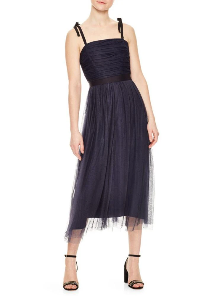 商品Sandro|Bishop Pleated Bodice Tulle Dress,价格¥1748,第1张图片