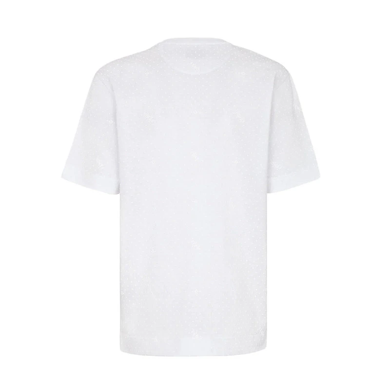 商品Fendi|【预售3-7天】FENDI/芬迪 22年早春新款 男士白色纯棉3D效果微印短袖T恤FY0936AH0JF0QA0,价格¥46432,第4张图片详细描述