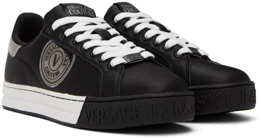 商品Versace|Black Court 88 Sneakers,价格¥723,第4张图片详细描述