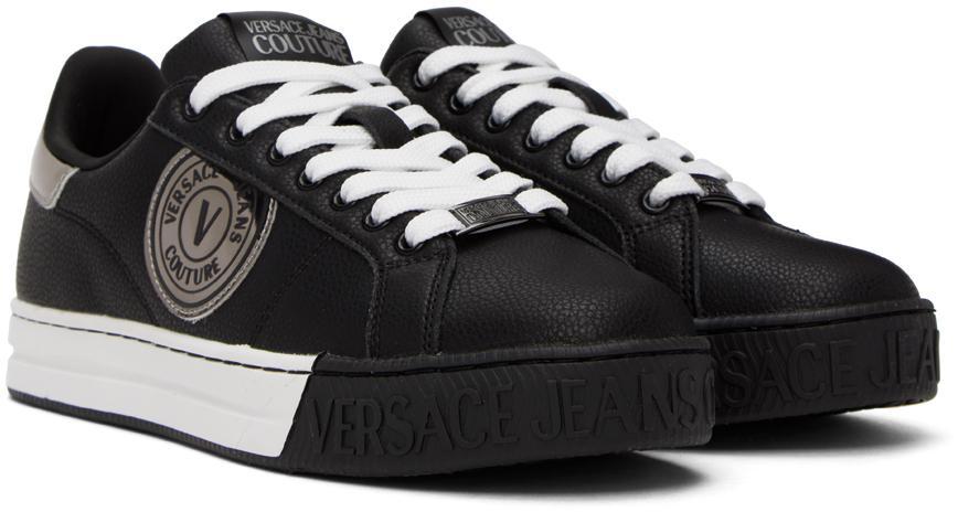 商品Versace|Black Court 88 Sneakers,价格¥881,第6张图片详细描述