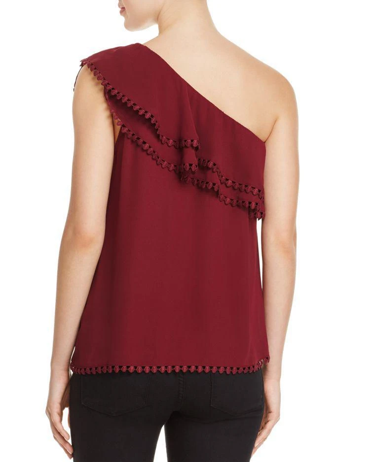 商品AQUA|Crochet Trim One-Shoulder Top - 100% Exclusive,价格¥130,第2张图片详细描述