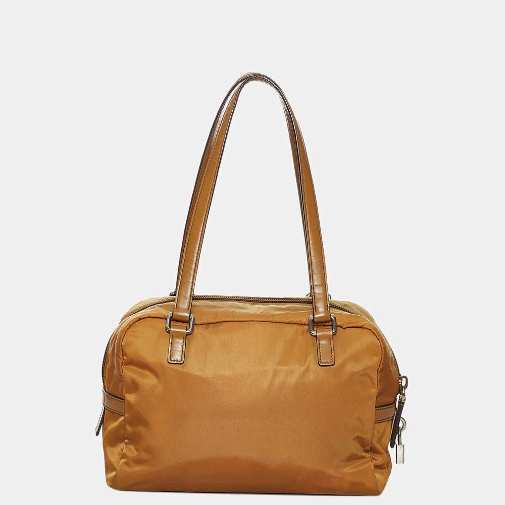 商品[二手商品] Prada|Prada Orange Canapa Logo Tessuto Shoulder Bag,价格¥2931,第3张图片详细描述