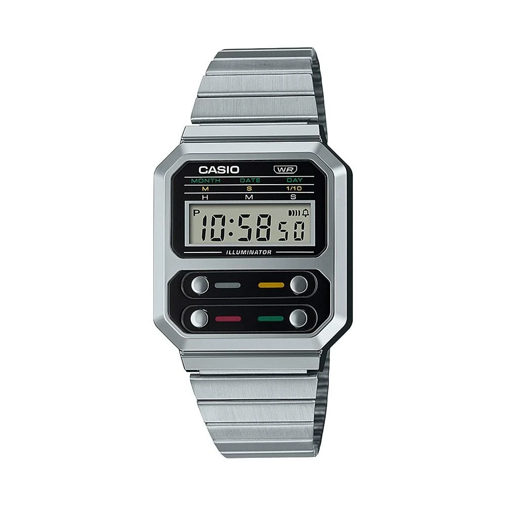 商品G-Shock|Casio Men's Digital Quartz Silver Watch, 32.7mm,价格¥344,第1张图片