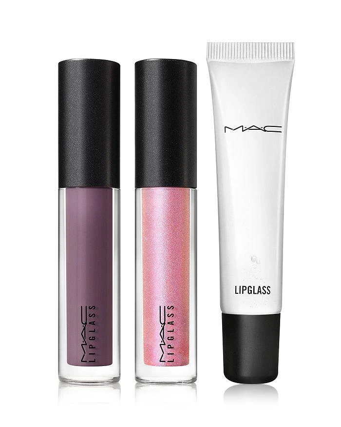 商品MAC|Lost in the Gloss Lipglass Trio ($69 value),价格¥193,第2张图片详细描述