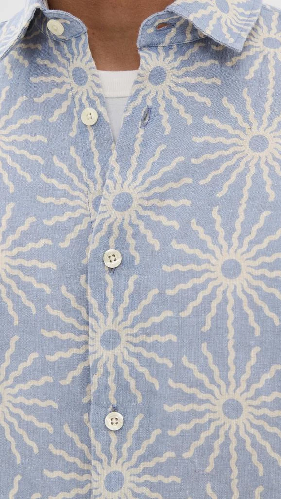商品Frescobol Carioca|Castro Linen Copa Sol Printed Shirt,价格¥2001,第5张图片详细描述