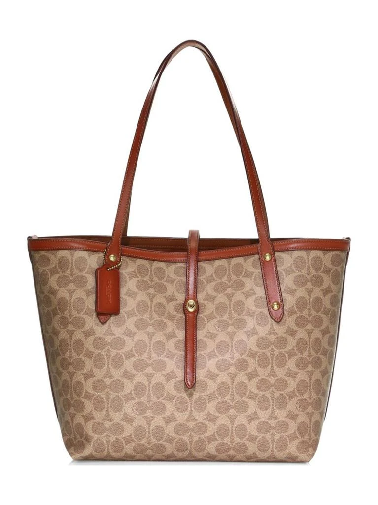 商品Coach|Coated Canvas Signature Market Tote,价格¥889,第1张图片