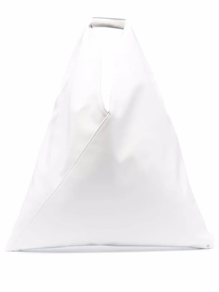 商品MAISON MARGIELA|Maison Margiela Womens White Leather Tote,价格¥3036,第1张图片