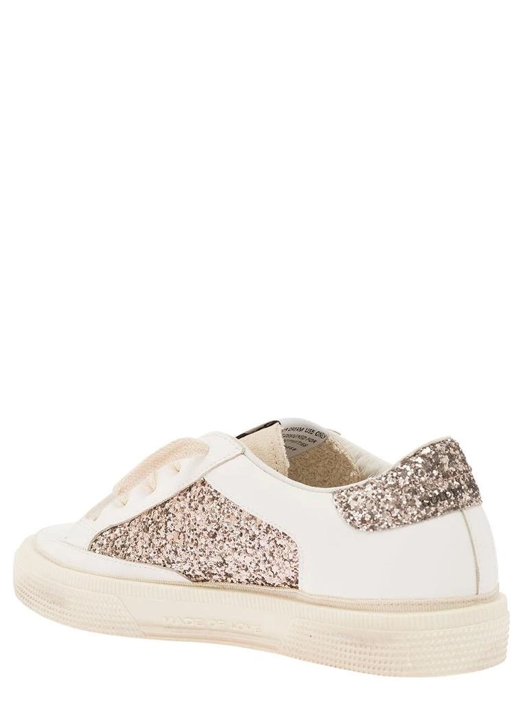 商品Golden Goose|May Leather And Glitter Upper Suede Star Glitter Heel Include Stesso Codice Gyf,价格¥1969,第3张图片详细描述