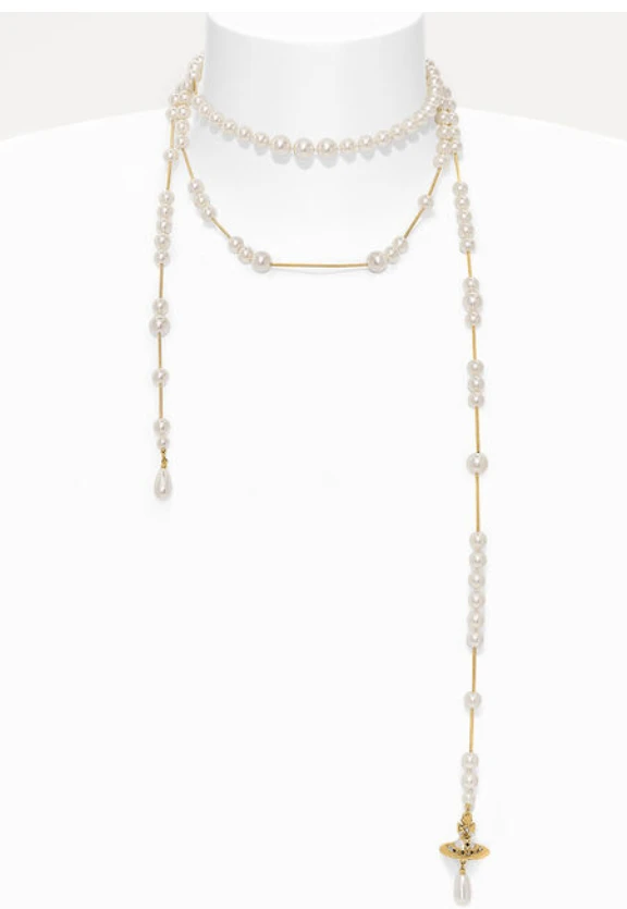 商品Vivienne Westwood|Vivienne Westwood Broken pearl necklace,价格¥3485,第1张图片