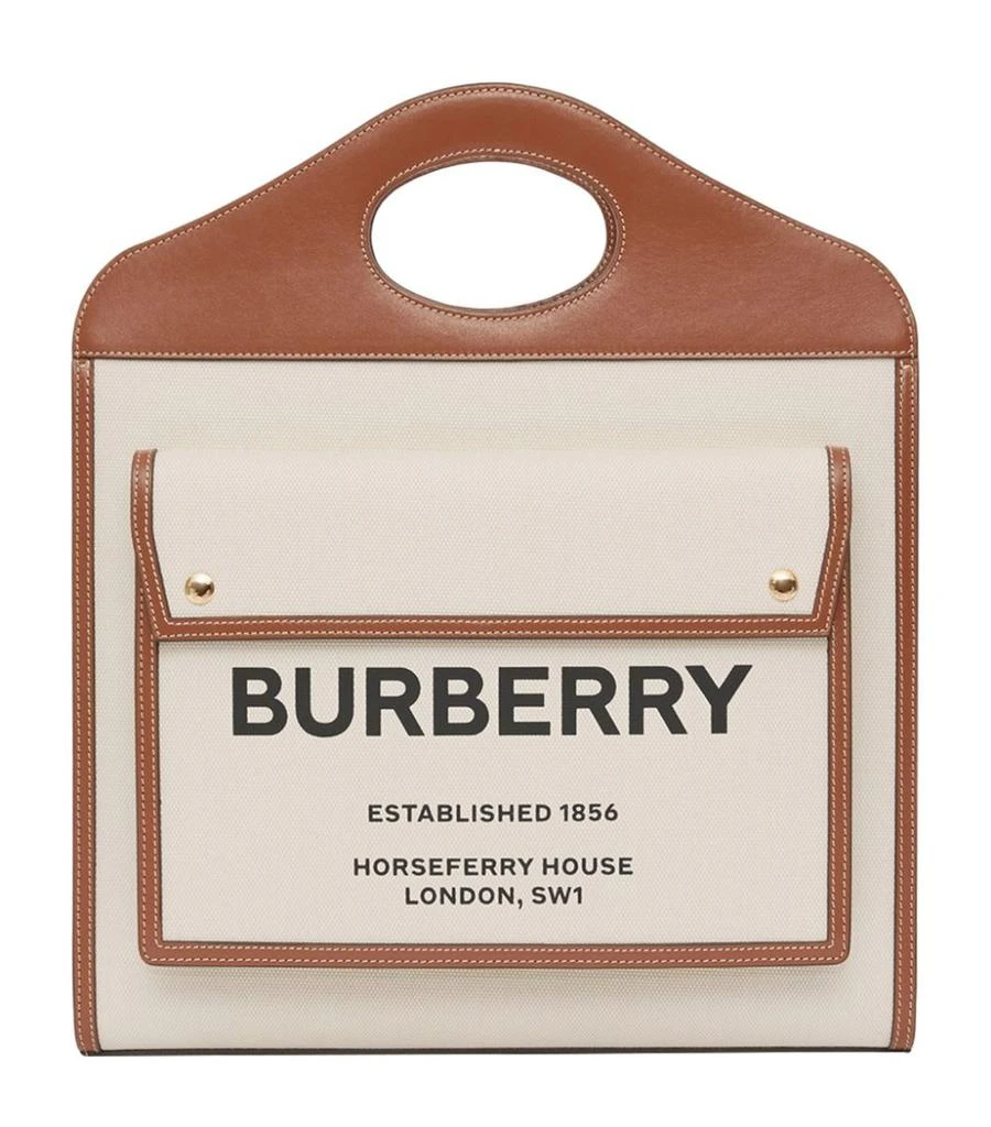 商品Burberry|Medium Horseferry Pocket Top-Handle Bag,价格¥13566,第1张图片