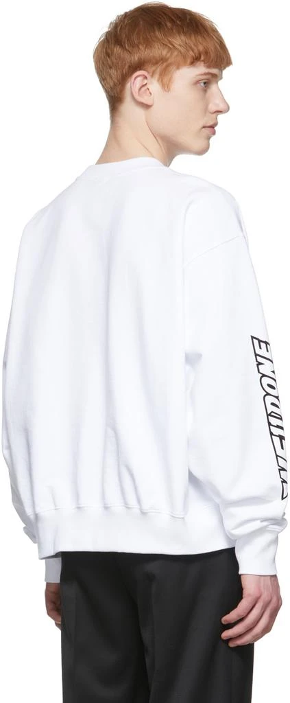 商品We11done|White Cotton Sweatshirt,价格¥1058,第3张图片详细描述