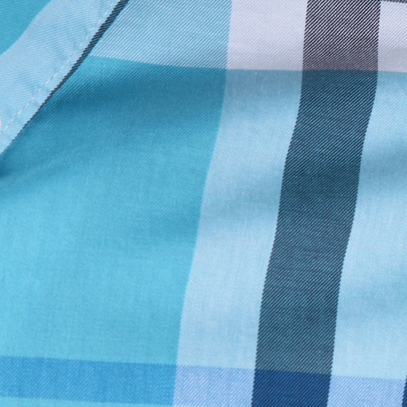 Burberry 博柏利 男士湖蓝色纯棉长袖衬衫 3919212商品第2张图片规格展示