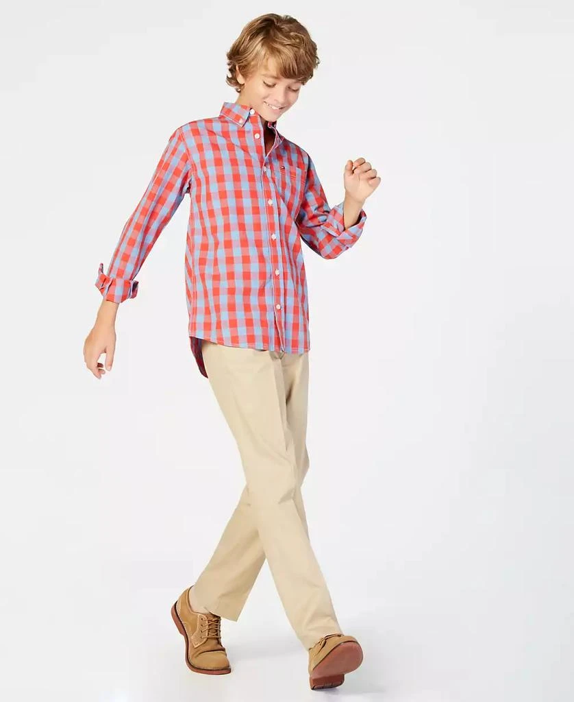 商品Tommy Hilfiger|Big Boys Kirk Box-Plaid Button-Down Shirt,价格¥159,第2张图片详细描述