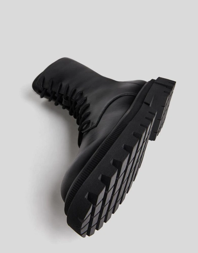 商品Bershka|Bershka lace up ankle boot in black,价格¥269,第2张图片详细描述
