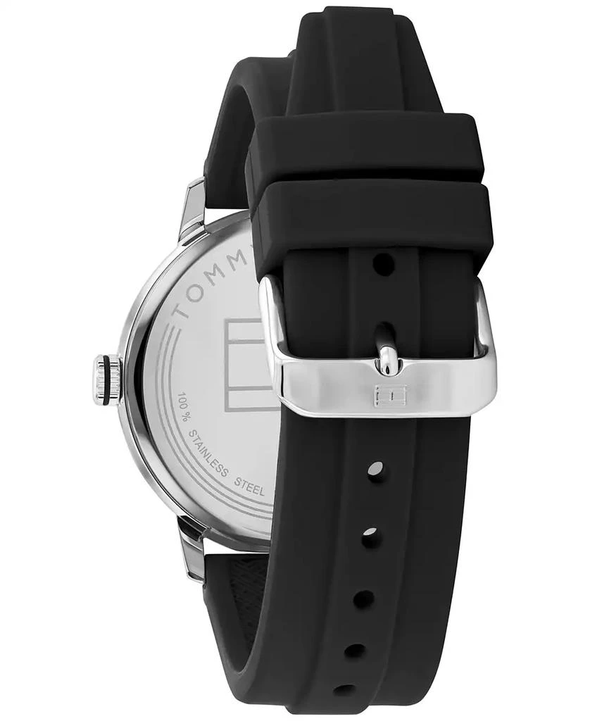 商品Tommy Hilfiger|Men's Black Silicone Strap Watch 46mm, Created for Macy's,价格¥546,第3张图片详细描述