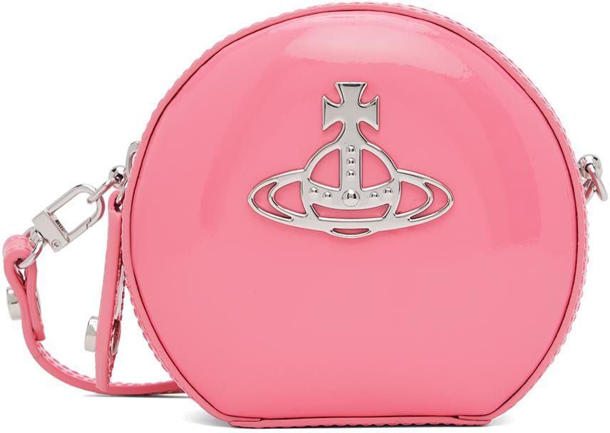 Pink Mini Round Crossbody Bag商品第1张图片规格展示