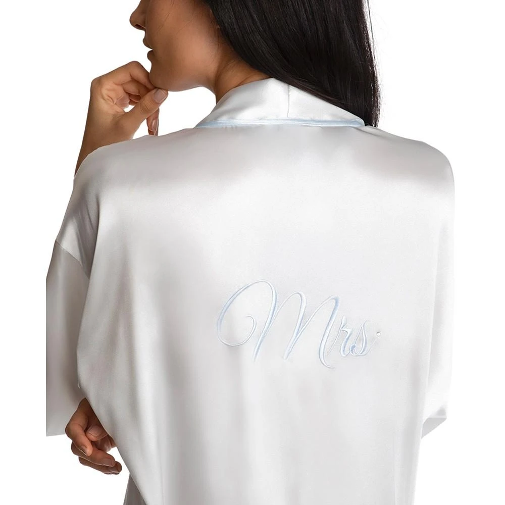 'Mrs' Satin Wrap Bridal Robe, Chemise Nightgown Set 商品