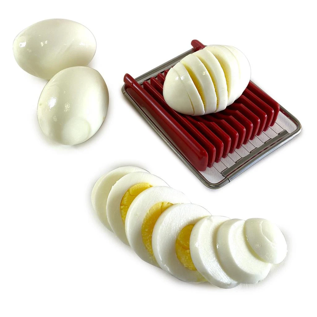 商品Norpro|Dual Sided Flip N' Slice Mushroom, Egg, Cheese, and Butter Slicer, Red,价格¥119,第5张图片详细描述