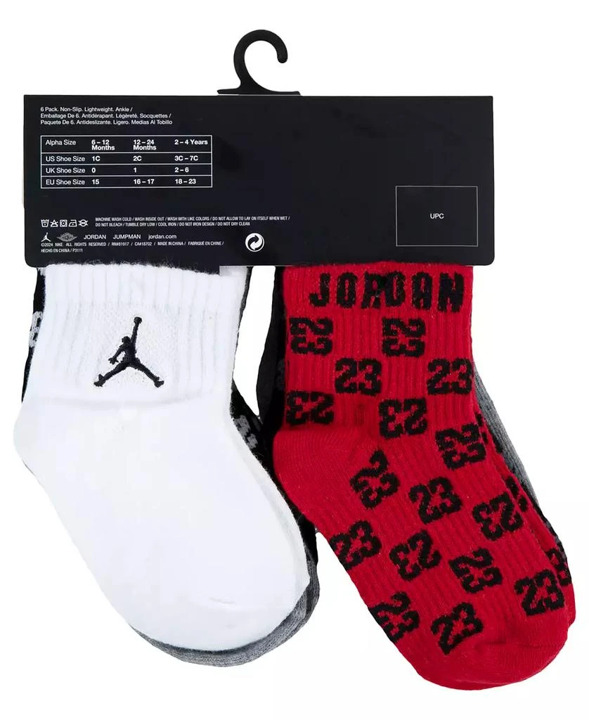 商品Jordan|Baby Monogram Socks, 6-Pack,价格¥113,第4张图片详细描述