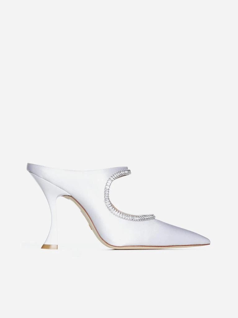 商品Stuart Weitzman|XCurve leather mules,价格¥3629,第1张图片