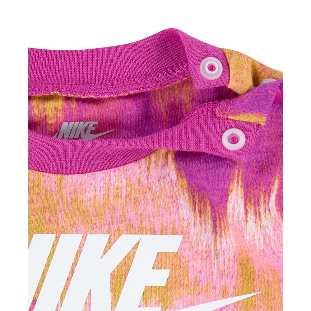 商品NIKE|Baby Girls Short Sleeved Tye Dye Printed Club Romper,价格¥100,第5张图片详细描述