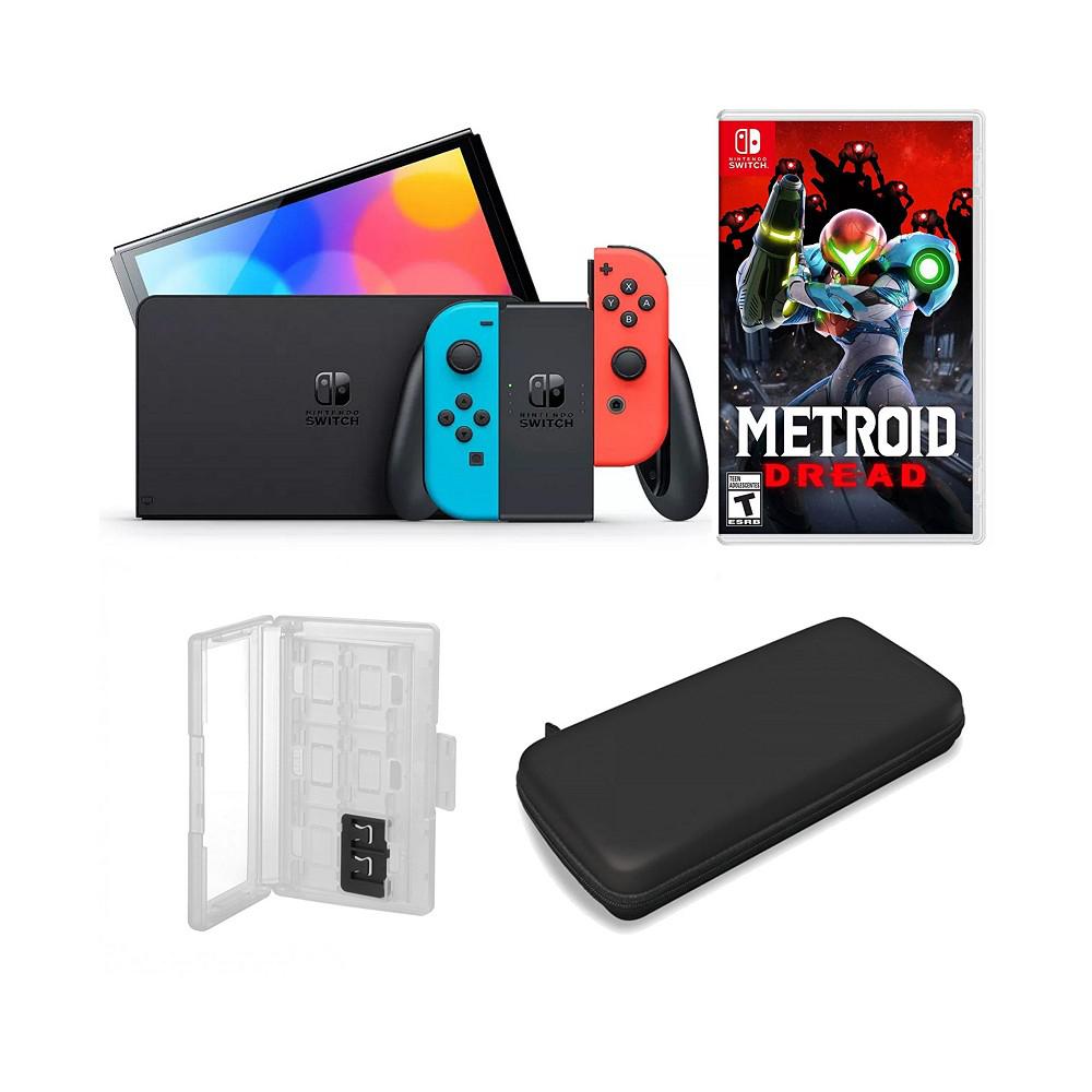 Switch OLED in Neon with Metroid Dread & Accessories商品第1张图片规格展示